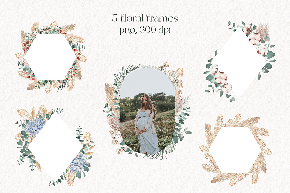 Everlasting Florals Winter Boho, a Seasonal Illustration by Catch the Dream Art (Photo 6 of 12)