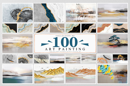 Abstract painting art collection, a Wallpaper Graphic by fei long