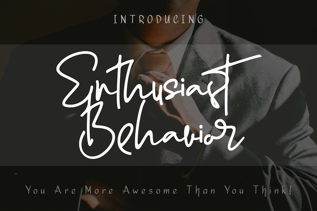 Enthusiast Behavior - Stylish Font