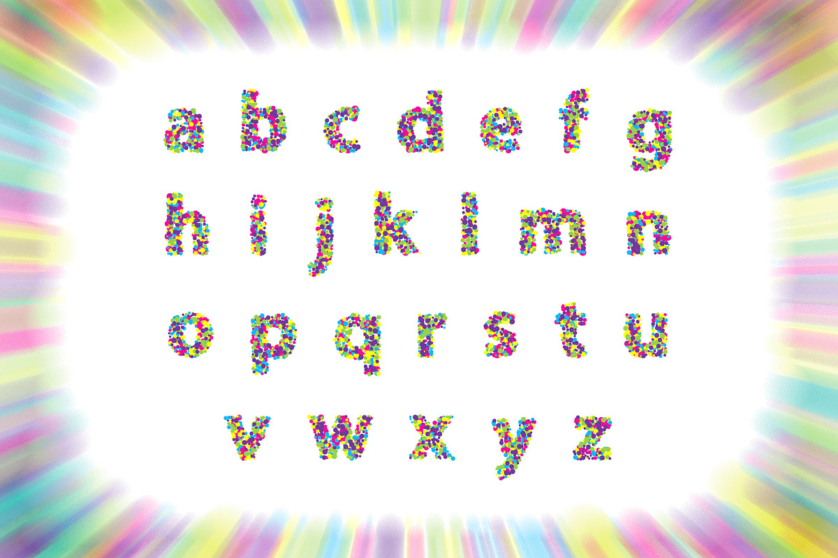 Colorblind OTF Colorful Font preview 6