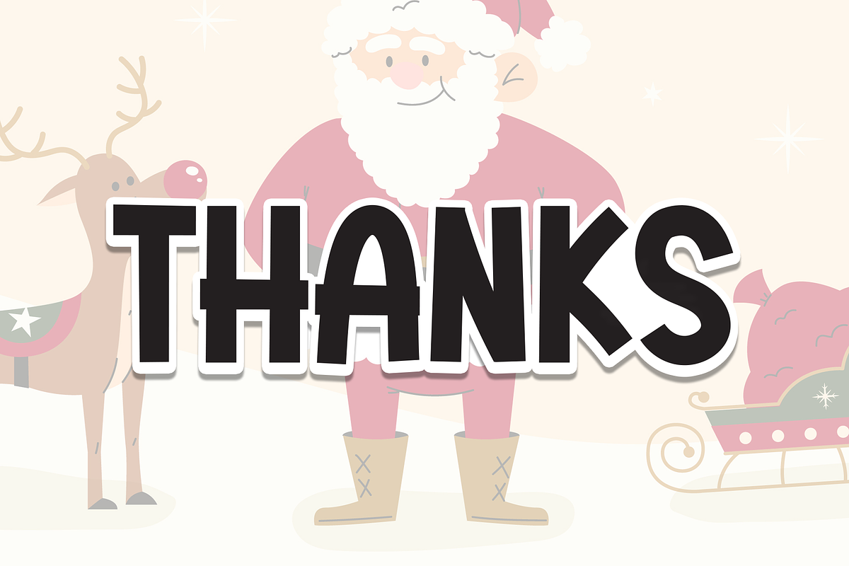 Santa Cartoon | Script Font, a Script Font by Scratchones (Photo 9 of 9)