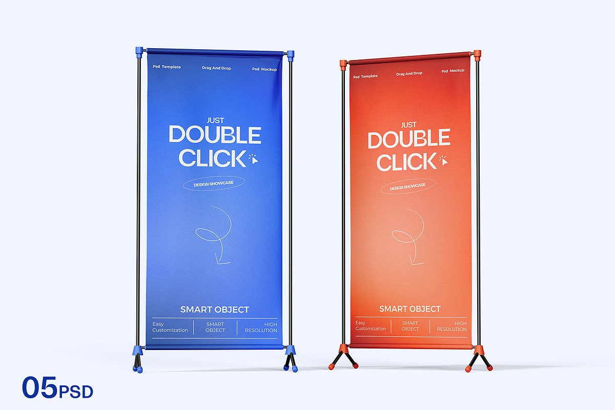 Advertising Stand Banner Mockup, an Advertising Mockup by Ram Studio LLC (Photo 1 of 8)