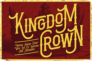 Kingdom Crown Vintage Label Font