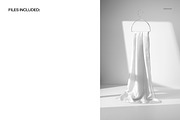 Sunlit Habotai Silk Scarf Mockup, a Mask Mockup by creatsy5 (Thumbnail 2 of 6)