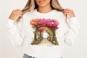 Spring Flowers Pathway Clipart Png, an Illustration by Craft Nest (Thumbnail 9 of 9)