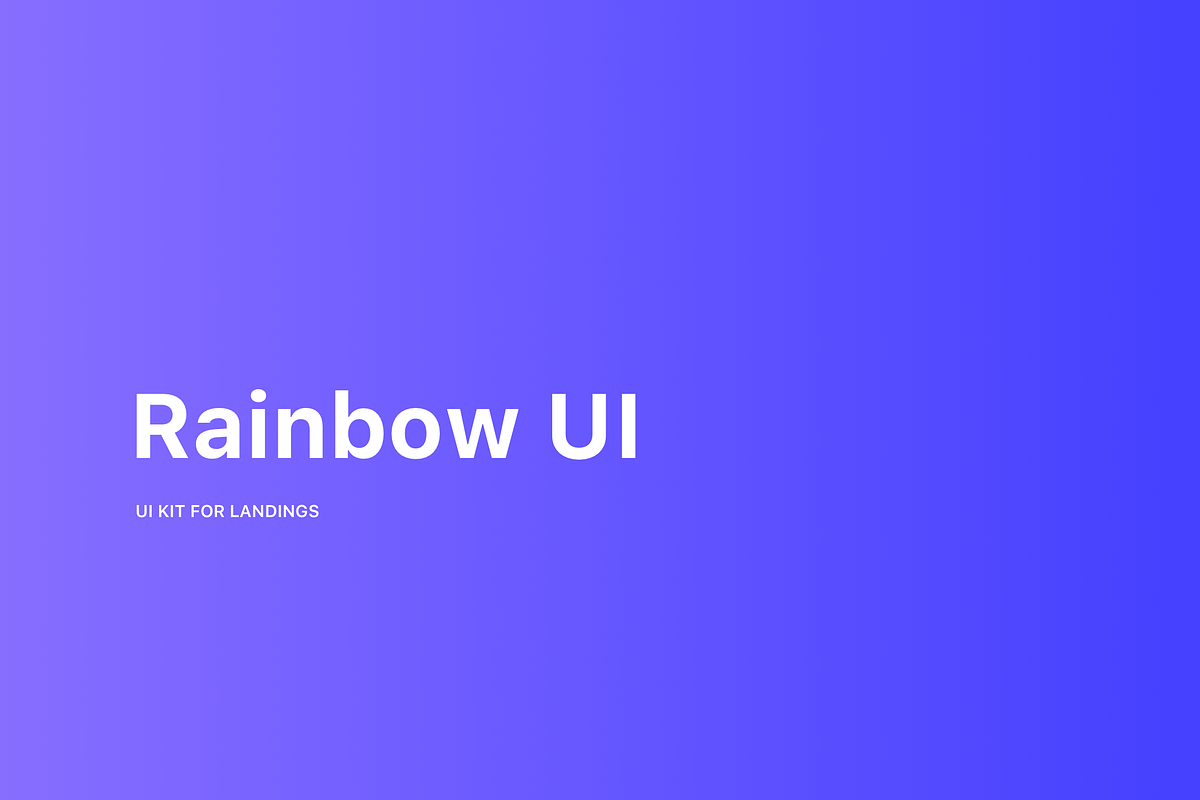 Rainbow UI Kit + Bootstrap 4 theme, a Bootstrap Template by EpicShop (Photo 2 of 5)