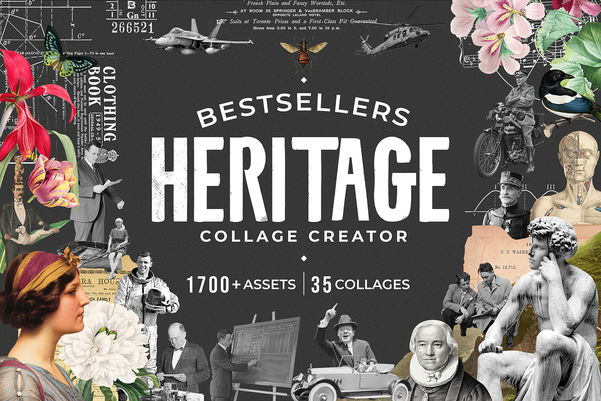 Bestsellers Heritage Collage Creator, an Object Graphic by SNIPESCIENTIST (Photo 1 of 64)