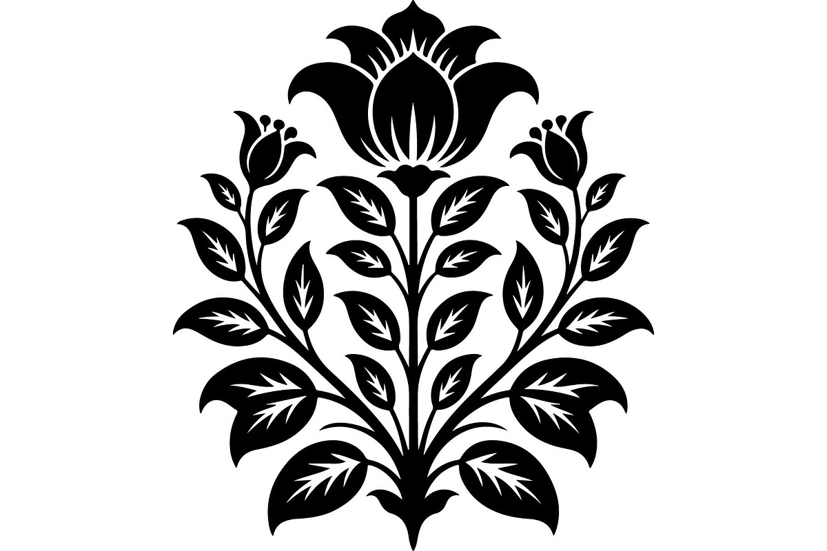 Elegant Floral Silhouette Set, an Object Graphic by Creativeshirt (Photo 2 of 13)