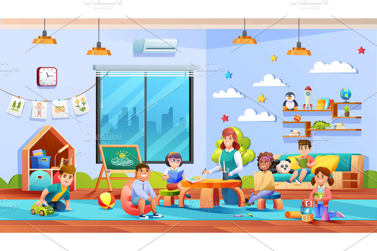 Kids Kindergarten Collection, an Education Illustration by YG Studio (Photo 9 of 11)