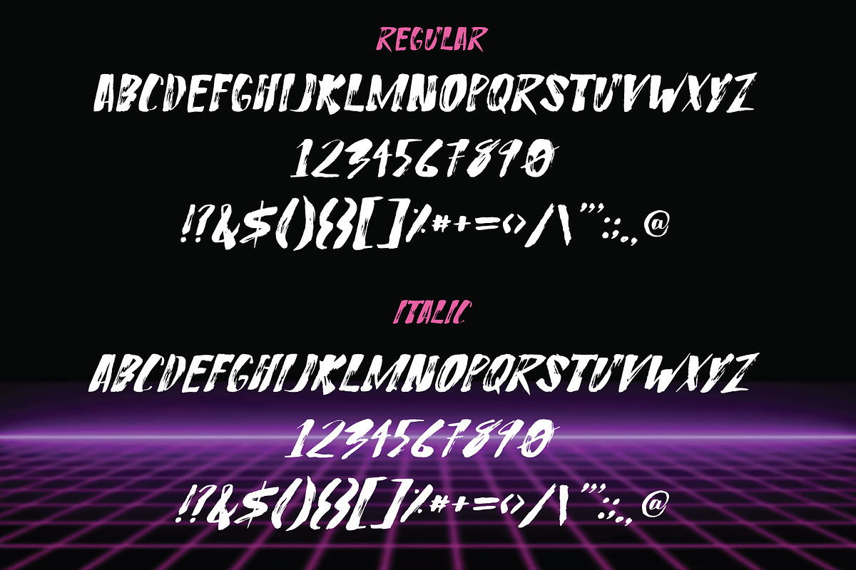 Night Voyager Marker Font preview 5