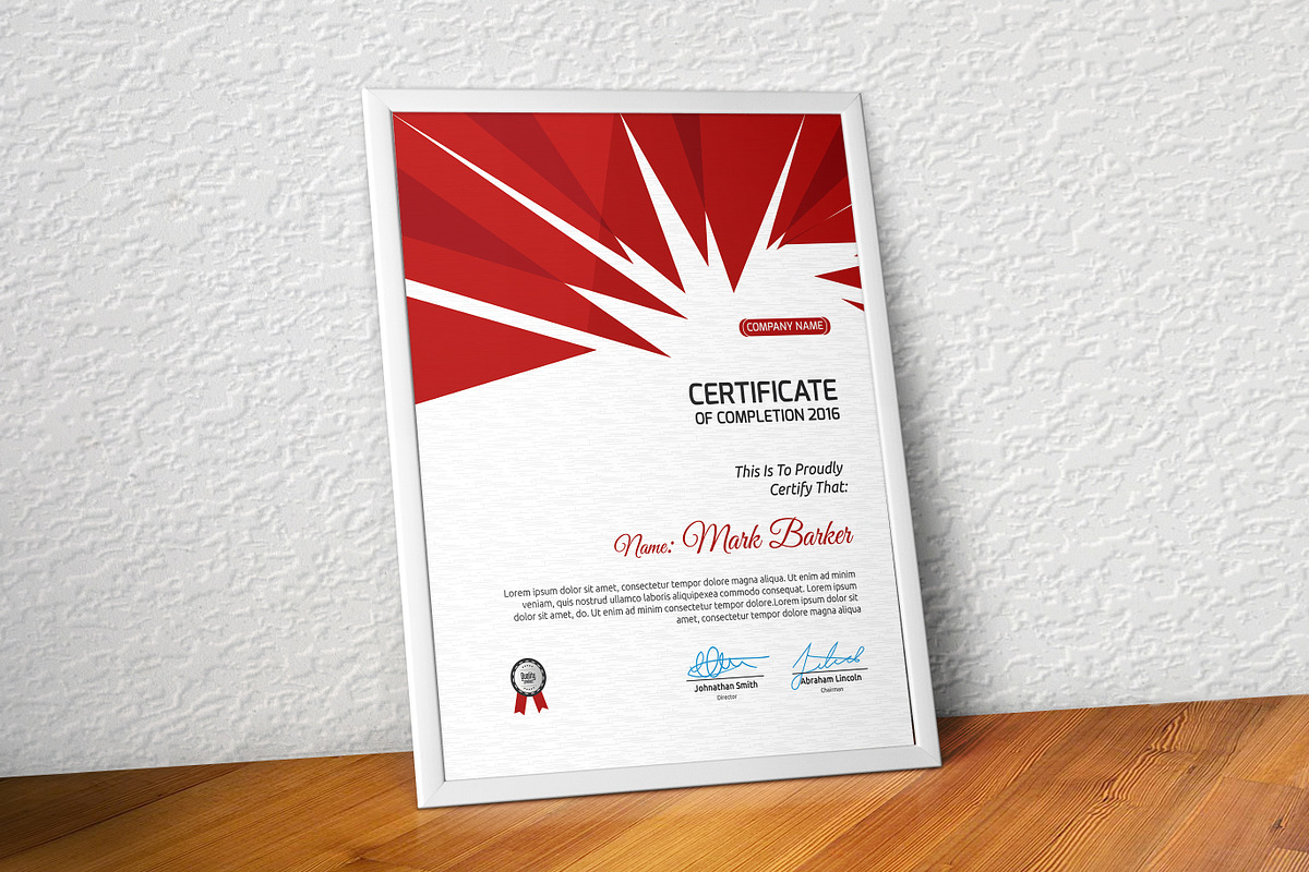 Certificate, a Stationery Template by Curve Design (Photo 1 of 3)