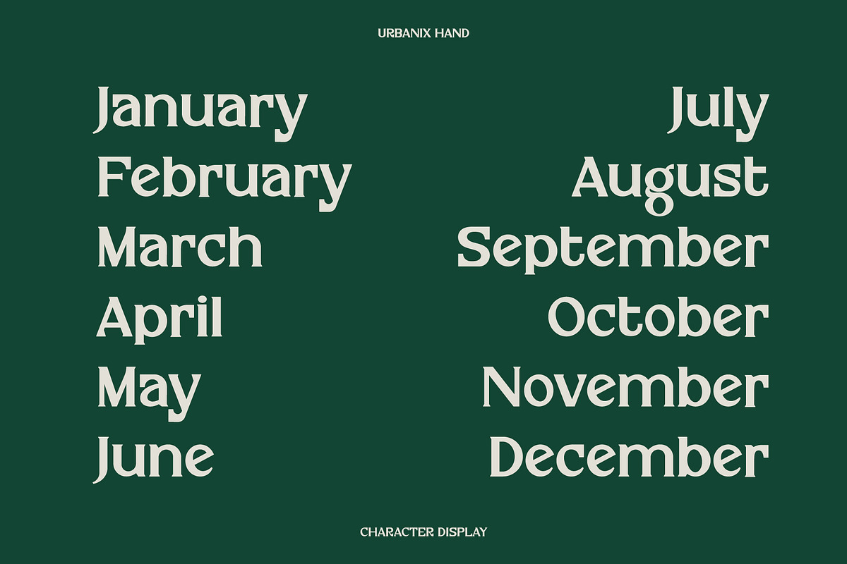 Urbanix Serif Font, a Serif Font by merakistd (Photo 9 of 14)