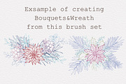 Winter & Christmas Plants,Procreate, a Brush Add-On by Sense Library (Thumbnail 11 of 11)