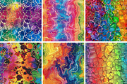 Rainbow Chemigram Seamless Patterns, a Pattern Graphic by PrintablesByFranklyn (Thumbnail 3 of 4)