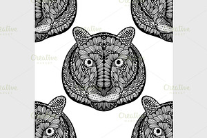 Seamless Tiger Pattern