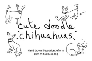 Cute doodle Chihuahuas