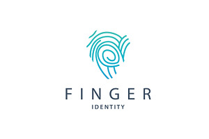 Fingerprint Logo Human Identity, a Branding & Logo Template by Maylianaw28