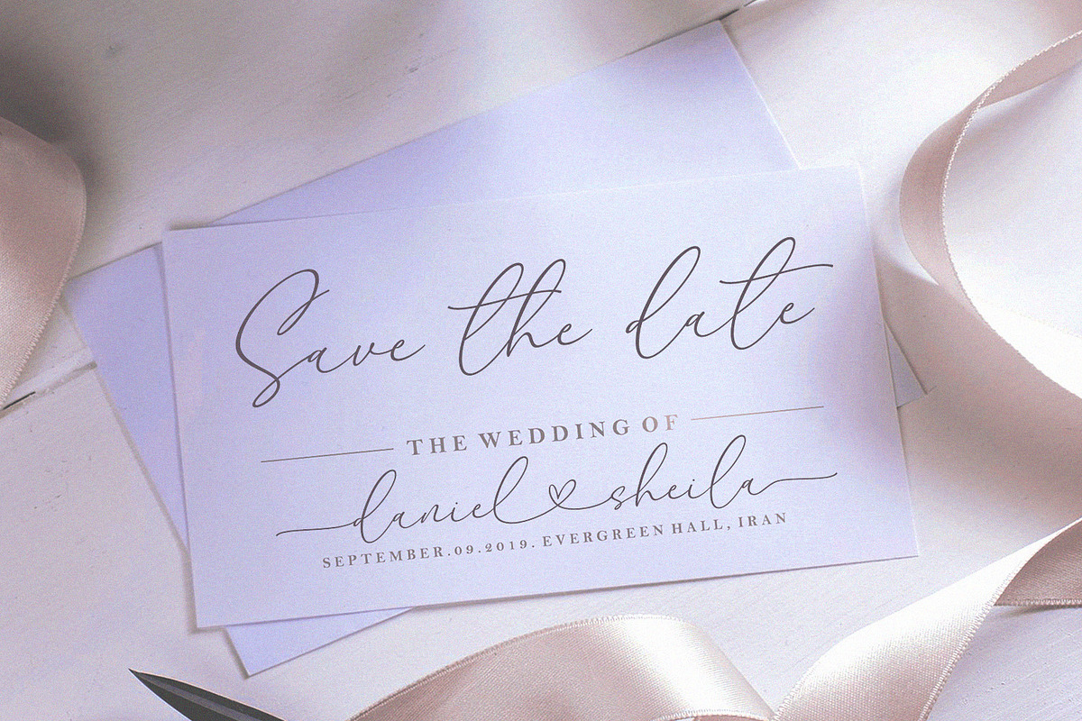 Melody Sunday - Heart Connected Font, a Script Font by Subectype Studio (Photo 3 of 10)