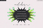 Wavy Flora - Flowers and Shapes, a Decorative Illustration by Leila Divine (Thumbnail 3 of 15)
