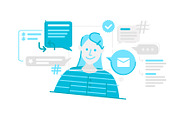 Social Media Illustration Pack, a Graphic by Wilsonkjc (Thumbnail 4 of 5)