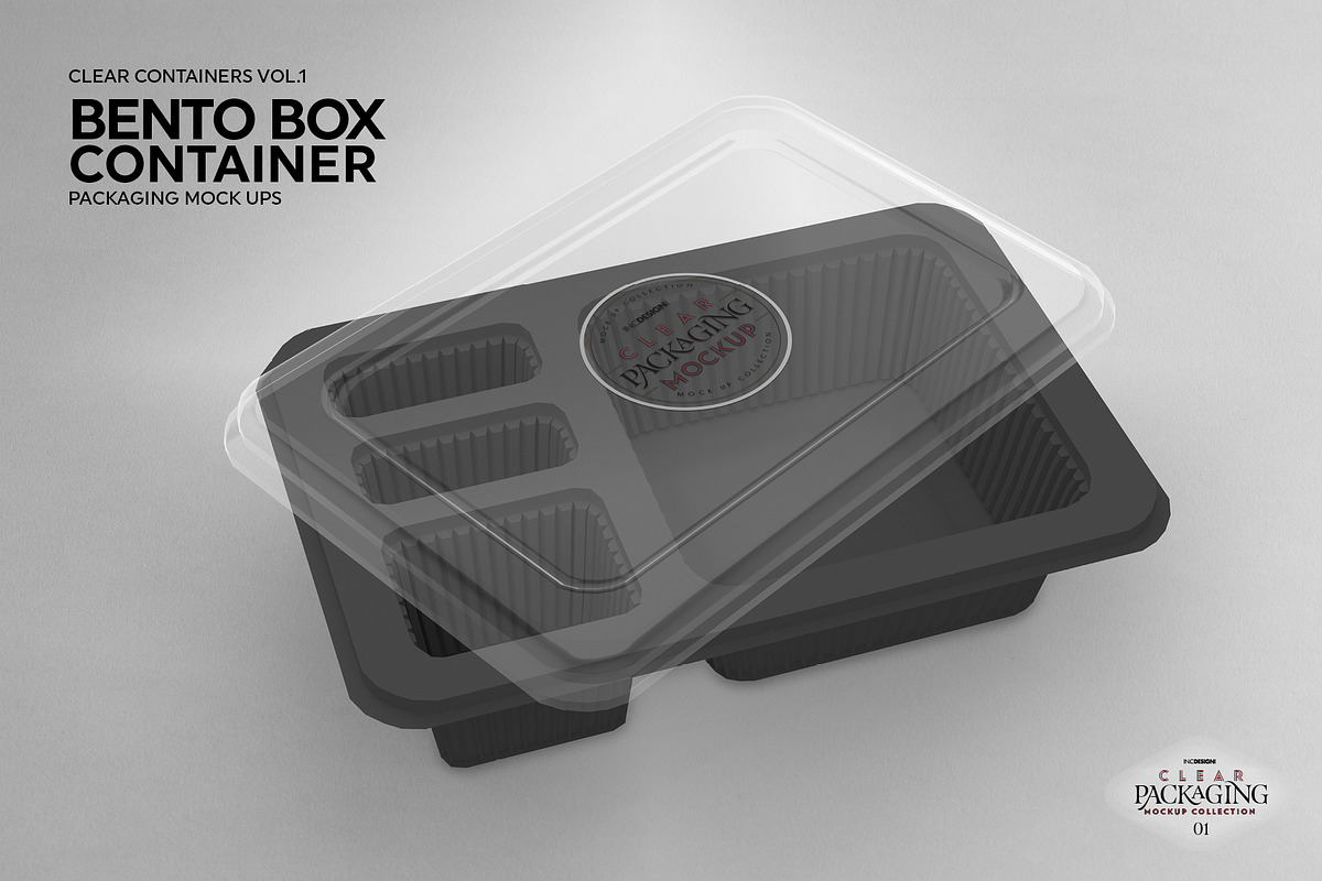Bento Box Container Mockup, a Cups & Container Mockup by INCDesign (Photo 6 of 7)