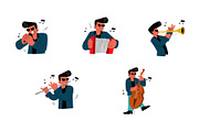 Character Musician Vol 1, a Person Illustration by SLAB! Design (Thumbnail 3 of 3)