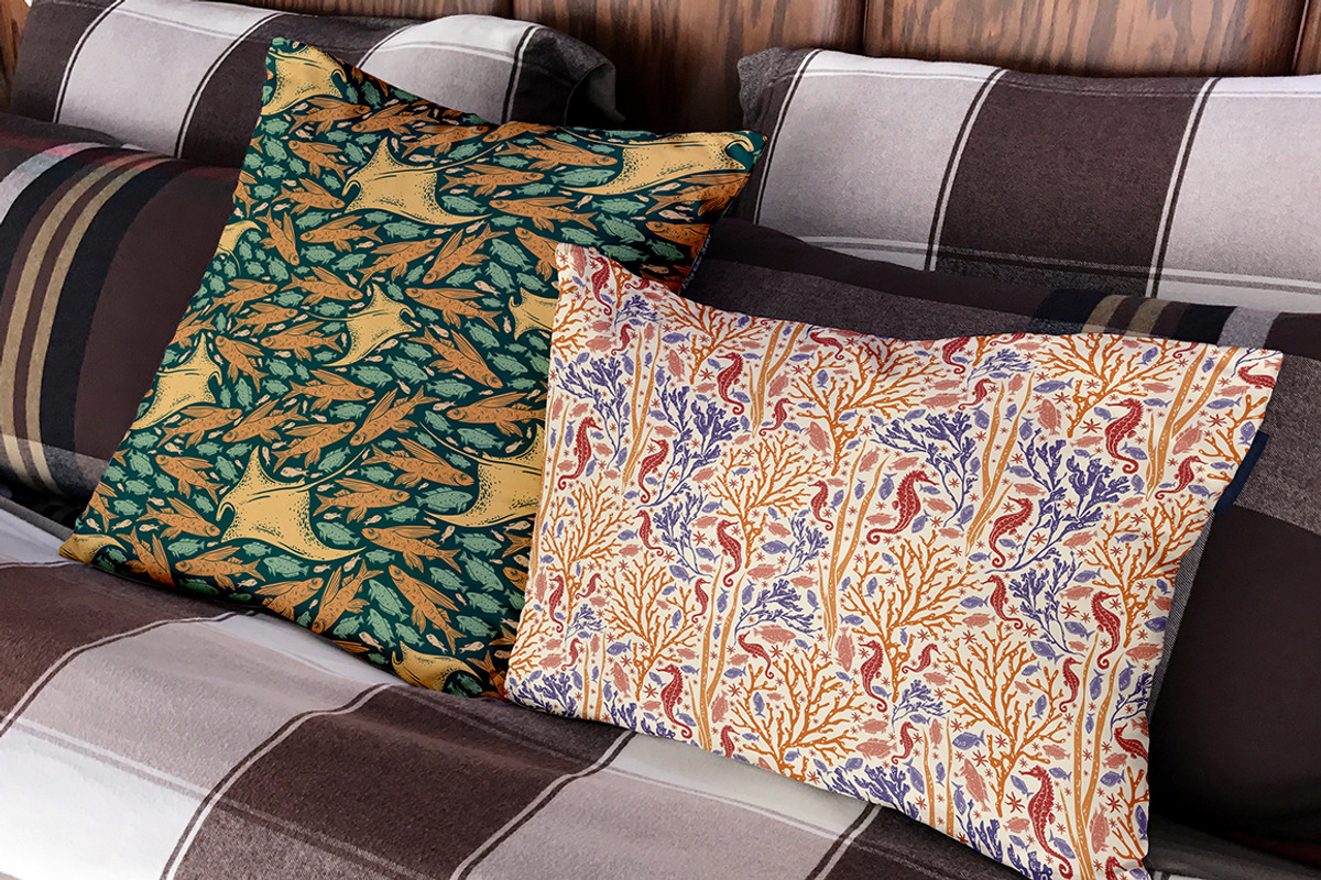 Inhabitants of the sea patterns, a Pattern Graphic by Piñata (Photo 9 of 14)