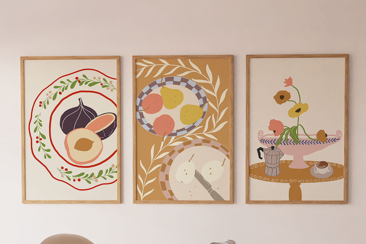 Hand Drawn Still Life Posters, a Food Illustration by Ayya Studio (Photo 5 of 11)