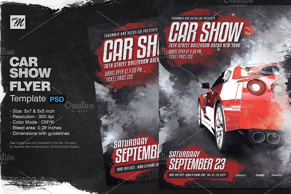 Car Show Flyer, a Flyer Template by Tarommir (Photo 1 of 3)