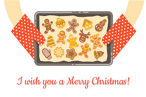 Christmas bakery gingerbread cookies