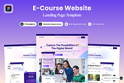 SpaceMind - E-Course Website, a Landing Page Template by SLAB! Design (Thumbnail 1 of 5)
