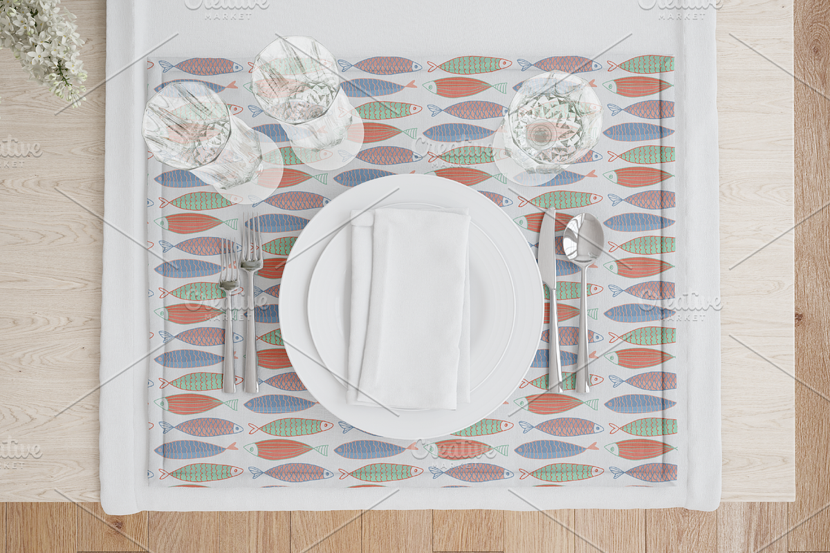 Fish day, fish pattern, a Pattern Graphic by ОльгаМороз (Photo 3 of 5)