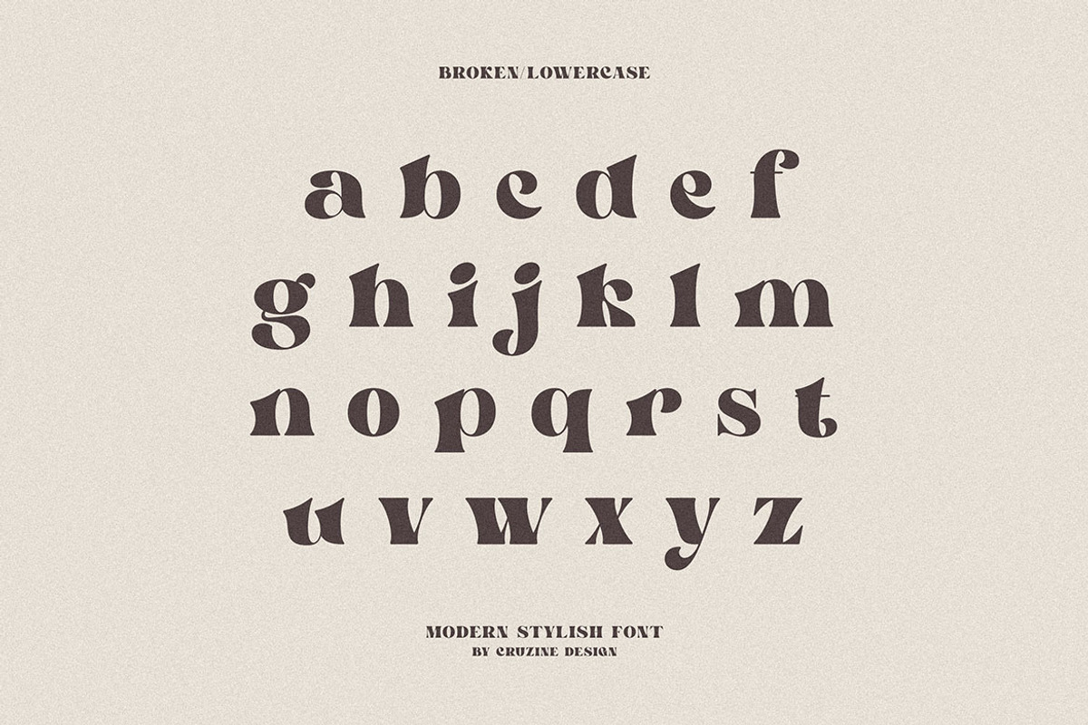 Broken - Bold Serif Font, a Serif Font by Cruzine (Photo 8 of 11)