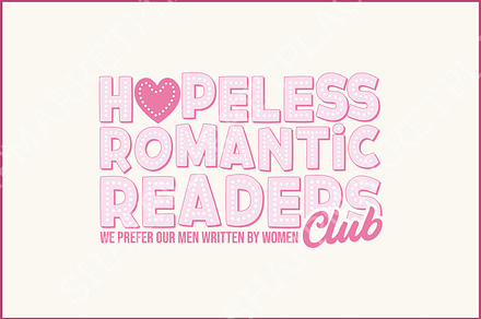Hopeless Romantic Readers Club PNG, an Illustration by SharpMarketplace