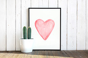 Watercolor heart cliparts & patterns, an Object Graphic by Naty Art (Thumbnail 17 of 24)