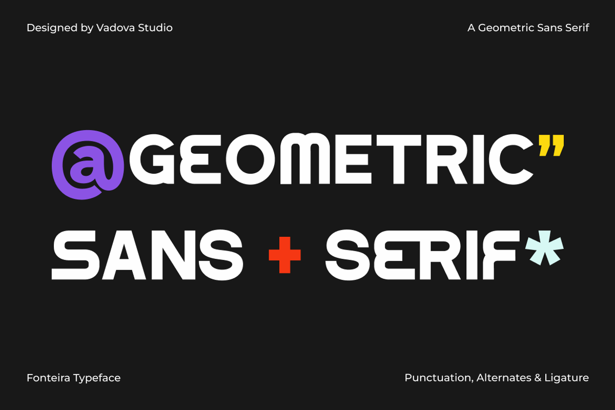 Fonteira Geometric Sans Serif Font, a Sans Serif Font by Vadovastd (Photo 6 of 9)