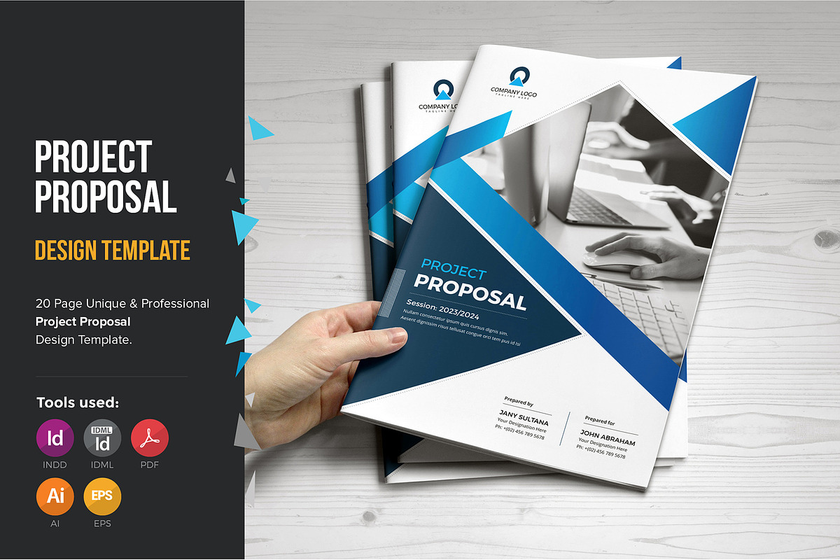 Project Proposal Template V8, a Stationery Template by JanySultana (Photo 1 of 12)