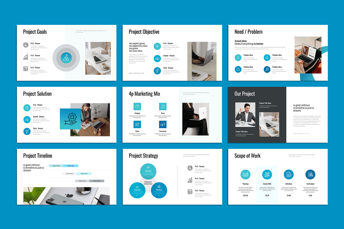 Project Proposal Presentation Templa, a Presentation Template by Studio_Clarity (Photo 4 of 5)