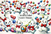 Easter Qute Bunny Clipart, an Illustration by DreamCafeArt (Thumbnail 1 of 4)