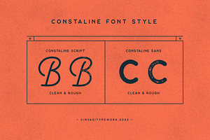 Constaline - Monoline Script & Sans