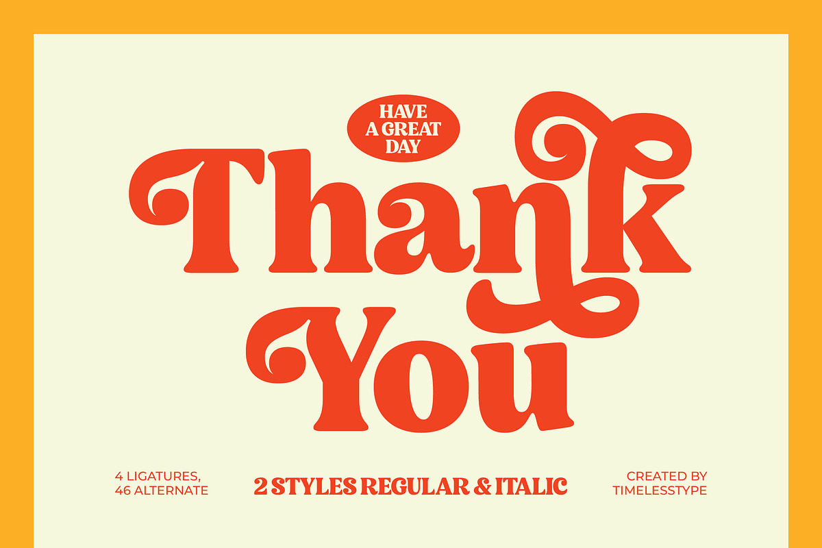 Noira Bilamo Retro Groovy Serif, a Serif Font by timelesstype.co (Photo 15 of 15)