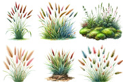 Watercolor Grass clipart, an Illustration by Designworld (Thumbnail 3 of 6)