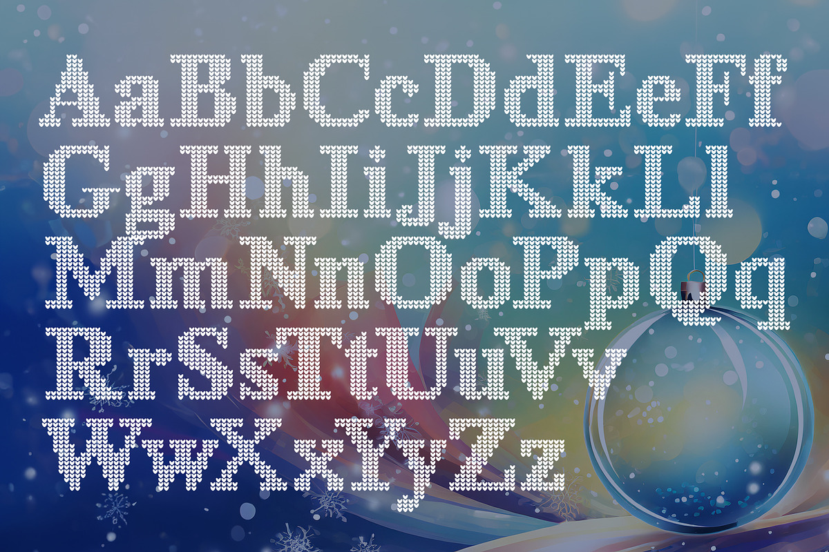 Ugly Sweater Serif Font, a Serif Font by Fontastic Ventures (Photo 2 of 5)