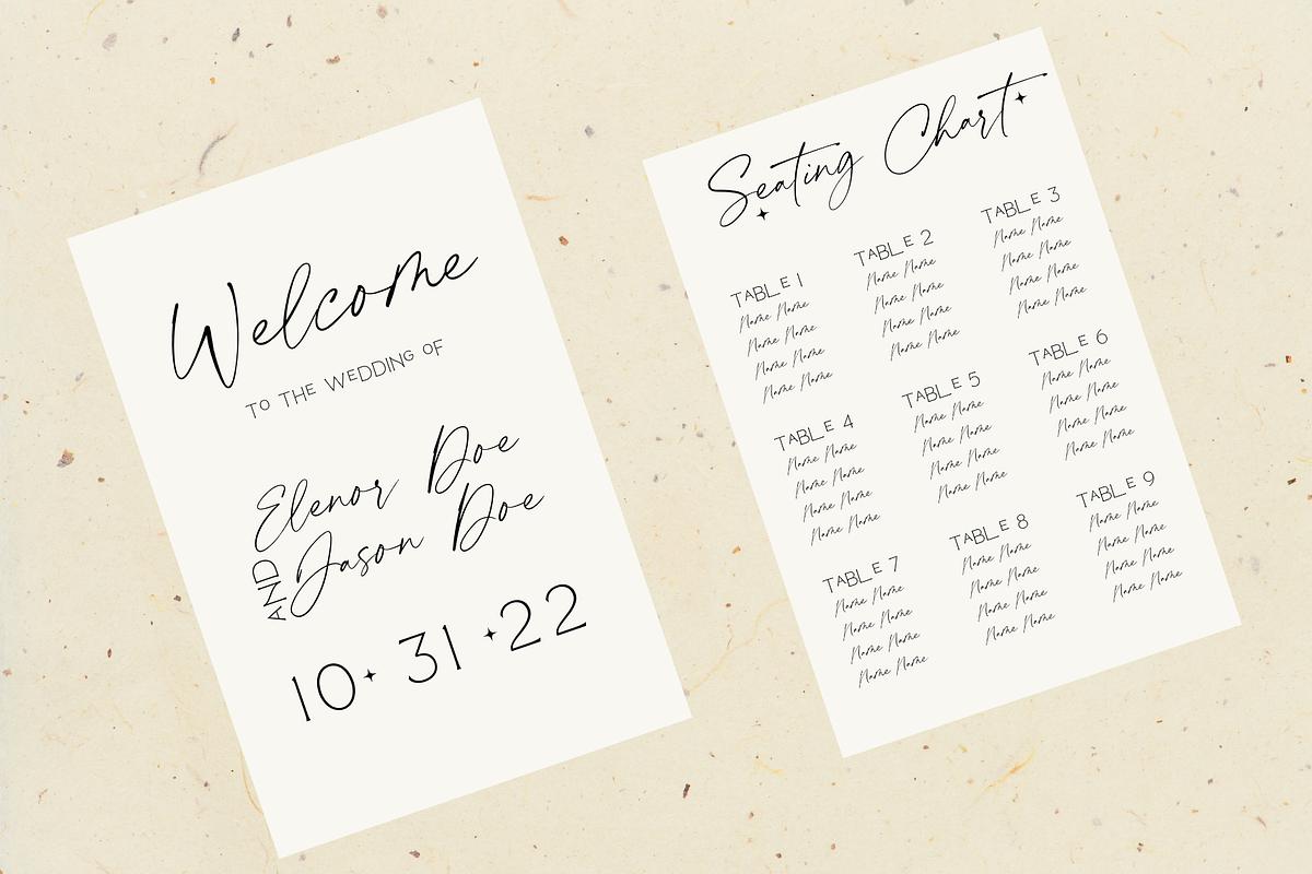 The Elanor Wedding Suite, a Stationery Template by Honey Lust Co. Shop (Photo 4 of 5)