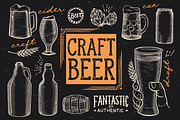 Beer Hand Drawn Illustrations, a Food Illustration by BarcelonaShop (Thumbnail 1 of 4)