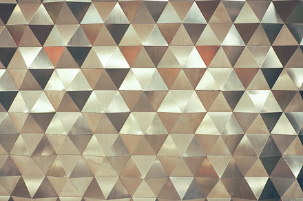 Silver low poly geometric abstract background in rumpled triangular style, an Abstract Photo by Twinster Photo