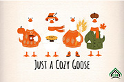 Just A Cozy Goose PNG, an Illustration by Craft Nest (Thumbnail 1 of 5)