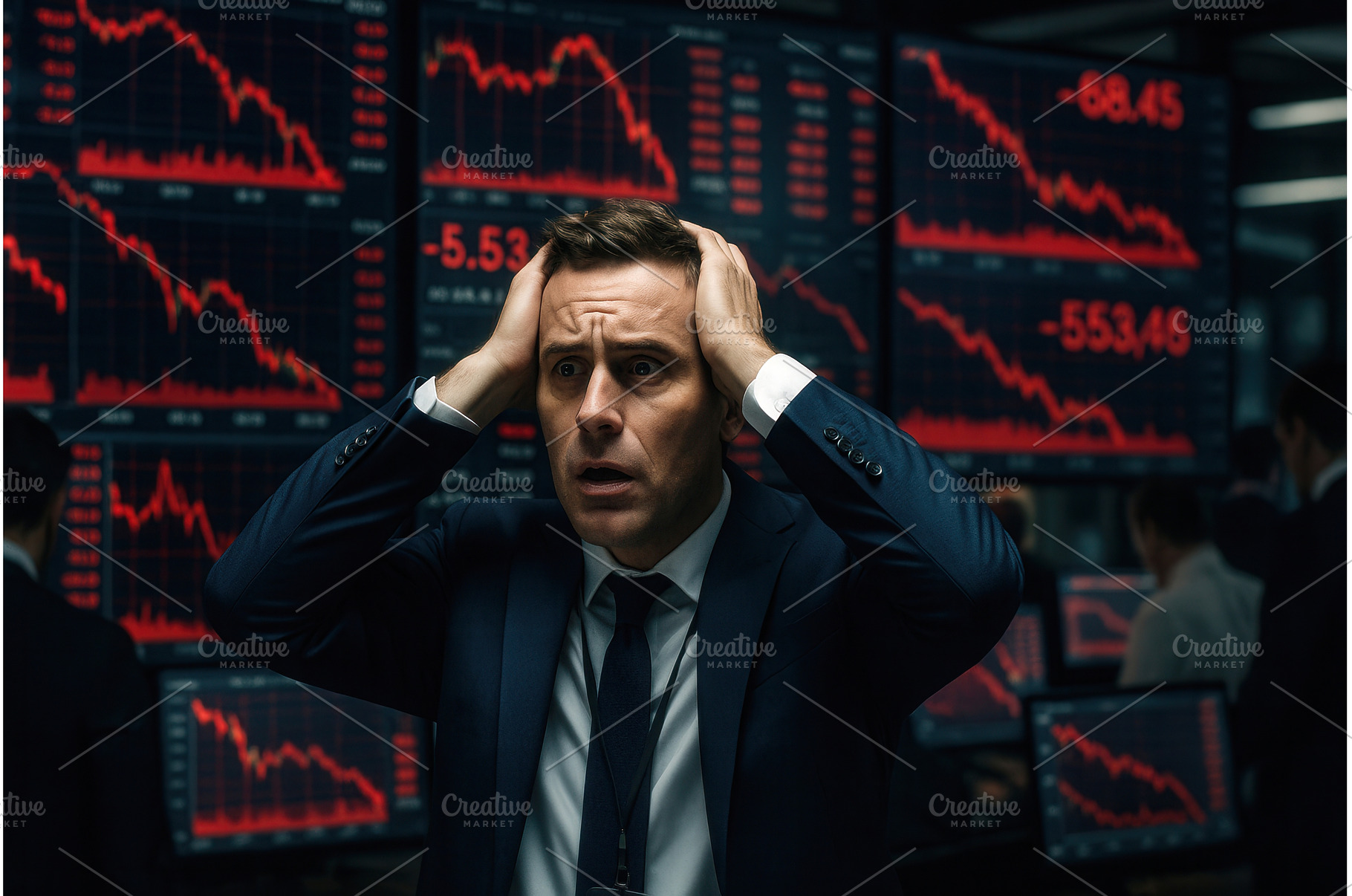 Businessman in a suit looking, a Business Photo by Sergey Kotenev