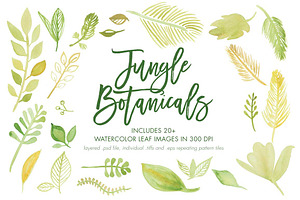 Yellow and Green Jungle Botanicals