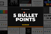 5 Bullet Points PowerPoint Templates, a Presentation Template by Warna Works (Thumbnail 2 of 21)